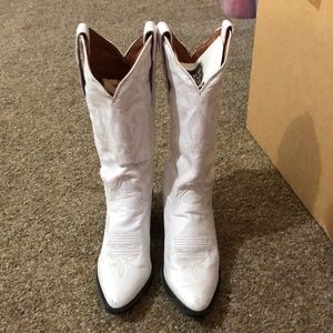 White cowboy boots